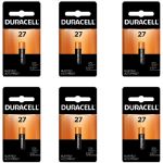 Duracell 27 12V Alkaline Battery, 6 Pack