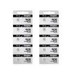 Energizer 364 Silver Oxide Coin Battery, 10 Pieces