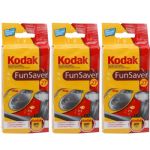 Kodak Funsaver Single Use 35mm Camera with Flash, 3 Pack