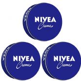 Nivea Moisturizing Body Creme (Blue Tin), 400ML, 3 Pack