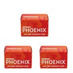 Harman Photo Phoenix 200 Color Negative 35mm Film, 36 Exposure, 3 Rolls