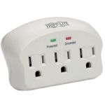 Tripp Lite 3 Outlet Wallmount Surge Protector Power Strip