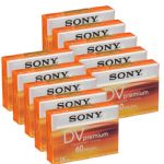 Sony Premium 60 Minute Premium Mini DV Tape, 10 Pack