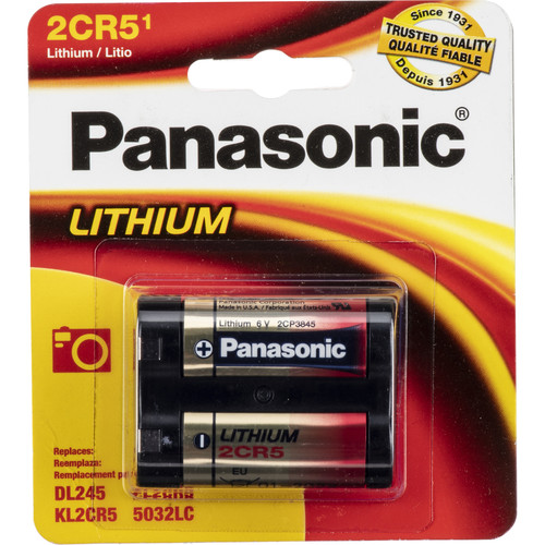 Panasonic 2CR5 6 Volt Lithium Battery