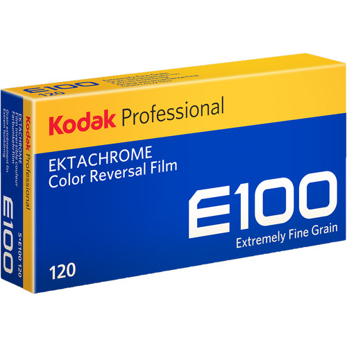 Kodak Ektachrome E100 Color Transparency Film 120 Roll, 5 Pack