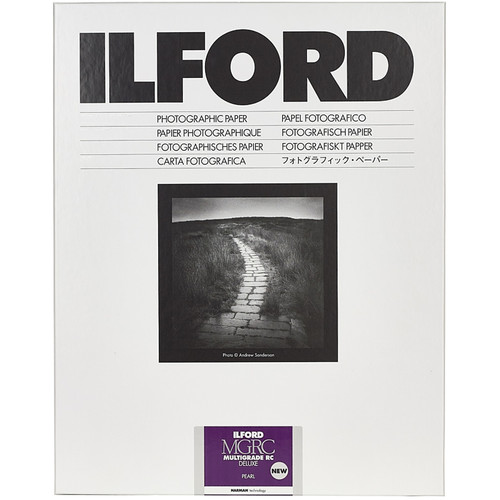 Ilford Multigrade RC Deluxe Black & White Paper, 5x7 25 Sheets Pearl