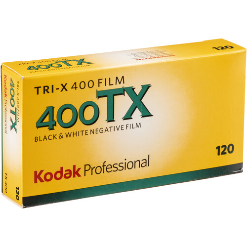 Kodak Tri-x 120 400 ISO TX 120 Black and White Negative Film, 5 Pack