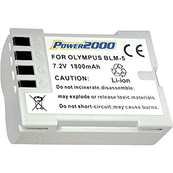 Power2000 BLM-5 Replacement Battery for Olympus BLM-5