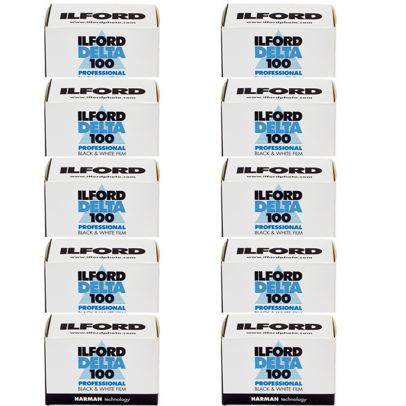 Ilford Delta Pro 100 36 Exposure Black & White Print Film, 10 Rolls