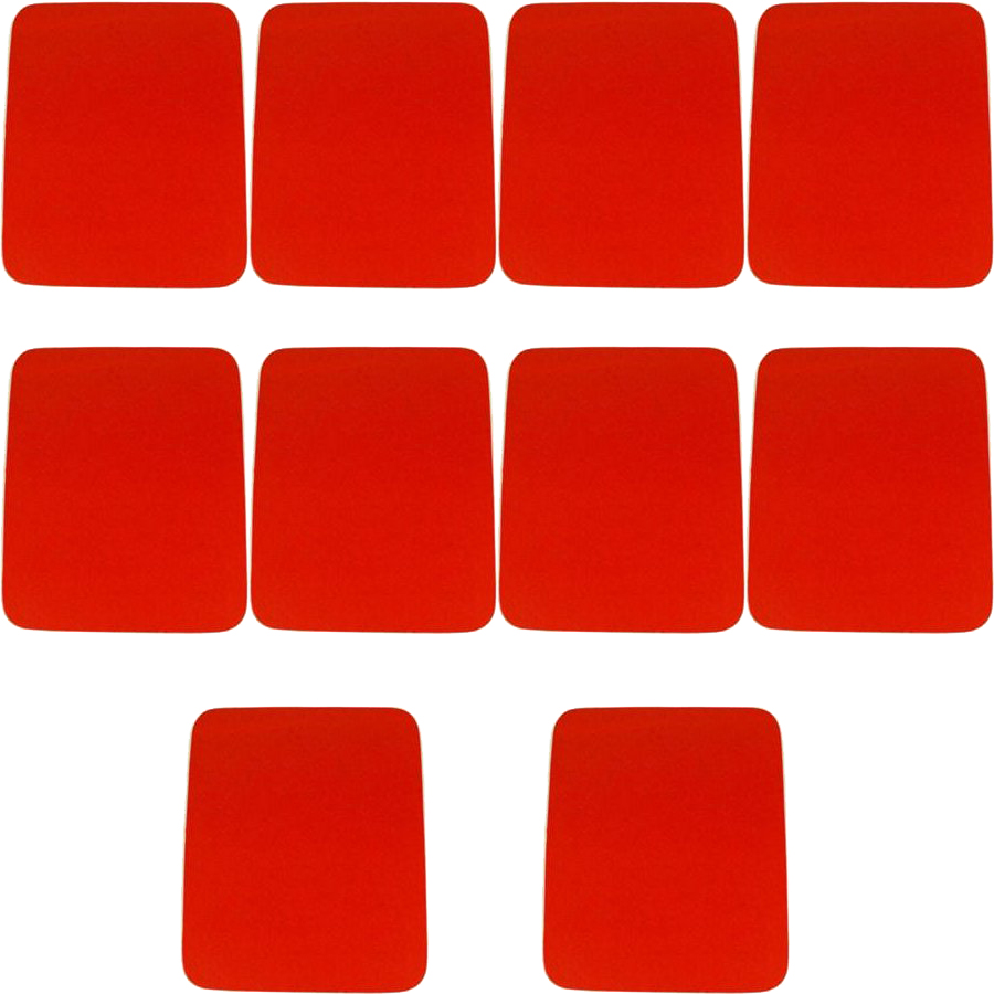 Belkin F8e081 Red Standard Mouse Pad, 10 Pack