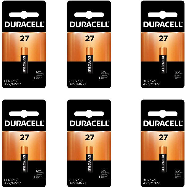 Duracell 27 12V Alkaline Battery, 6 Pack