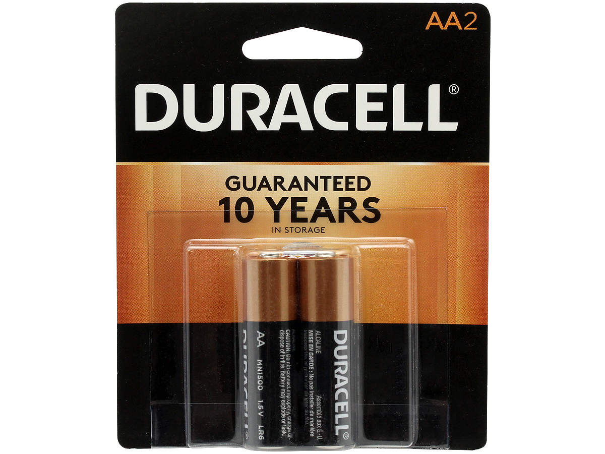 Duracell AA-2 Pack Coppertop Alkaline Batteries