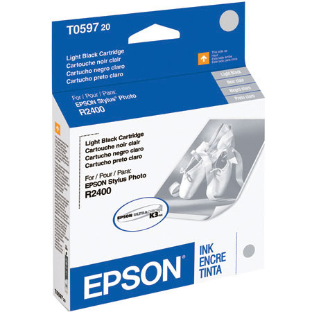 Epson T059720 Light Black Inkjet UltraChrome K3 Cartridge for Stylus 2400