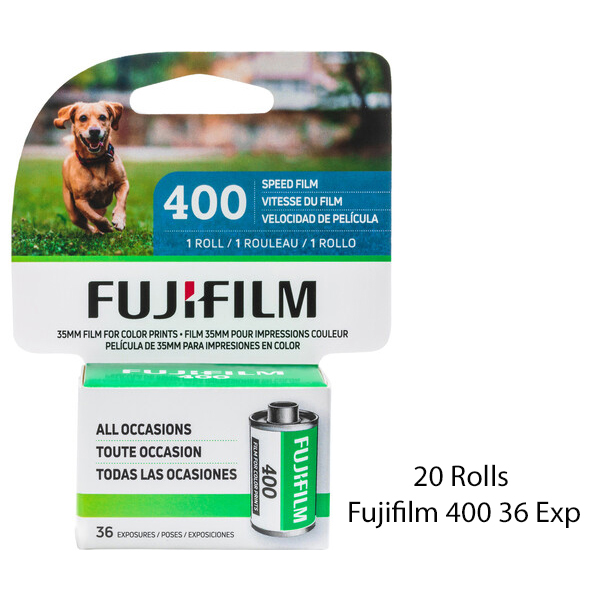 Fujifilm 400 Color Negative 35mm Film, 36 Exposure, 20 Rolls