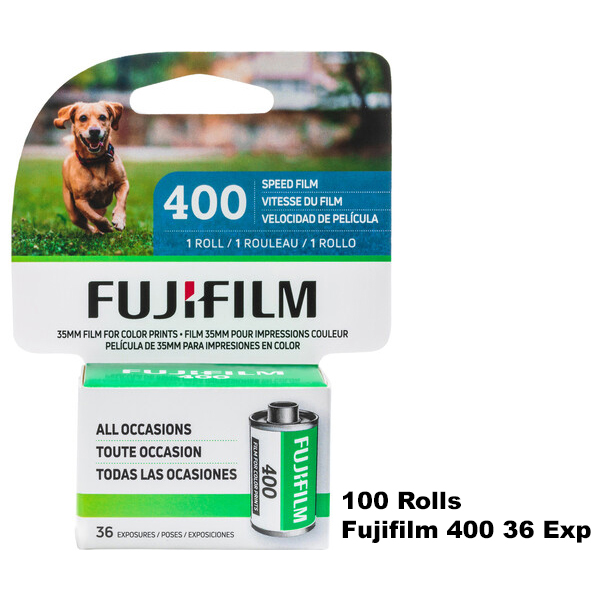 Fujifilm 400 Color Negative 35mm Film, 36 Exposure, 100 Rolls