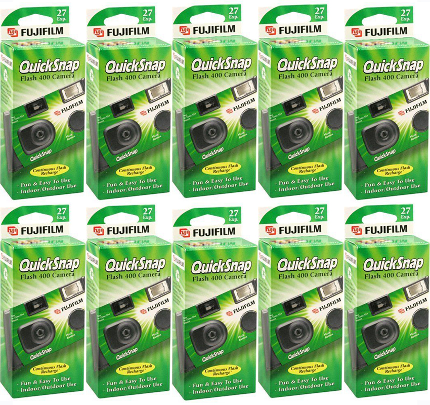 Fujifilm QuickSnap Flash 400 One-Time-Use Camera -2 Pack