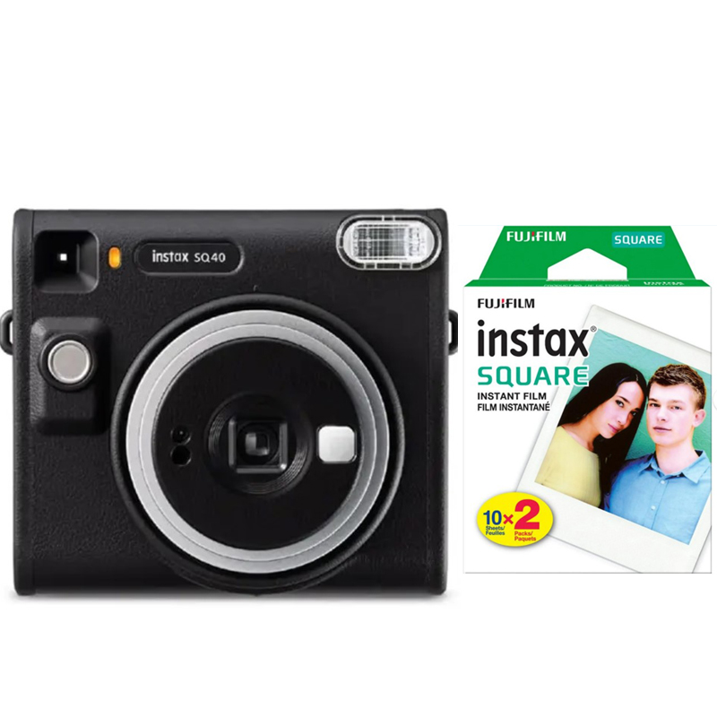 Fujifilm Square SQ40 Instax Instant Film Camera + 20 Prints Film