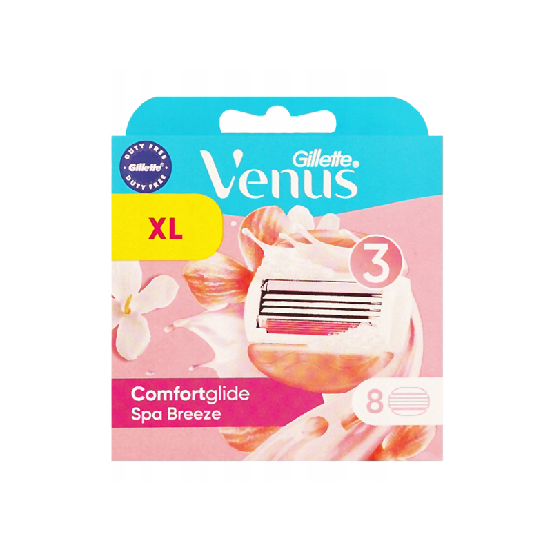 Gillette Venus Spa Breeze Refill Razor Blade Cartridges, 8 Count