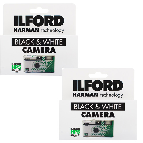 Ilford HP5 Plus Black and White Single Use Film Camera, 2 Pack