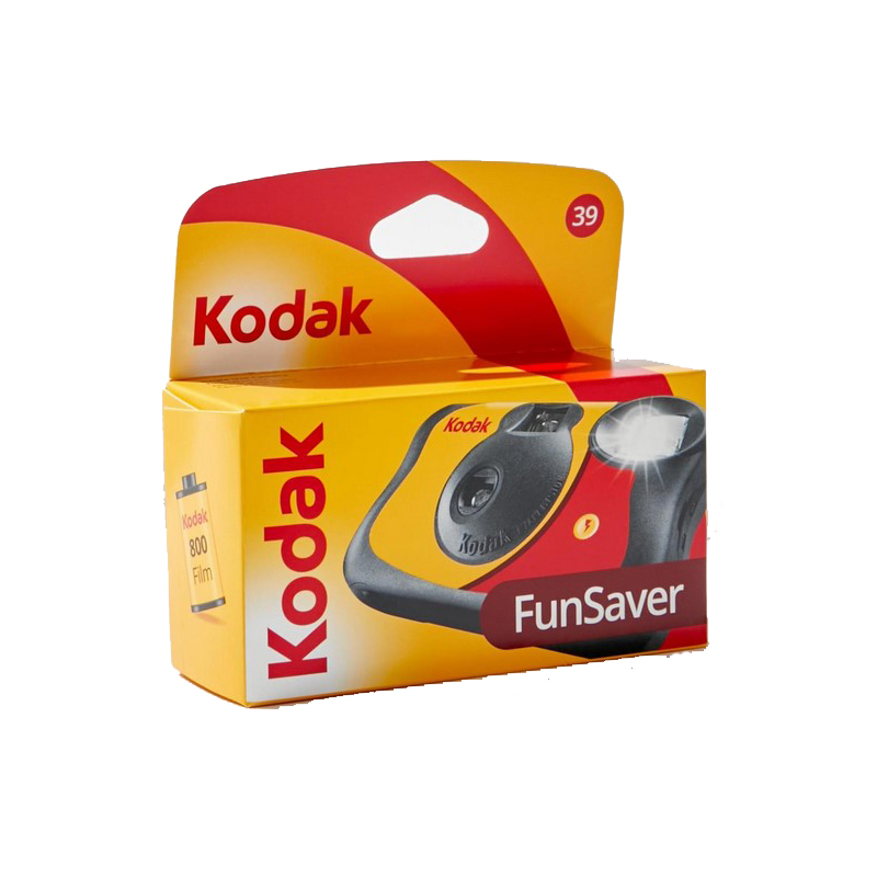 Kodak Funsaver Single Use 35mm Camera with Flash, 27+12 Exp