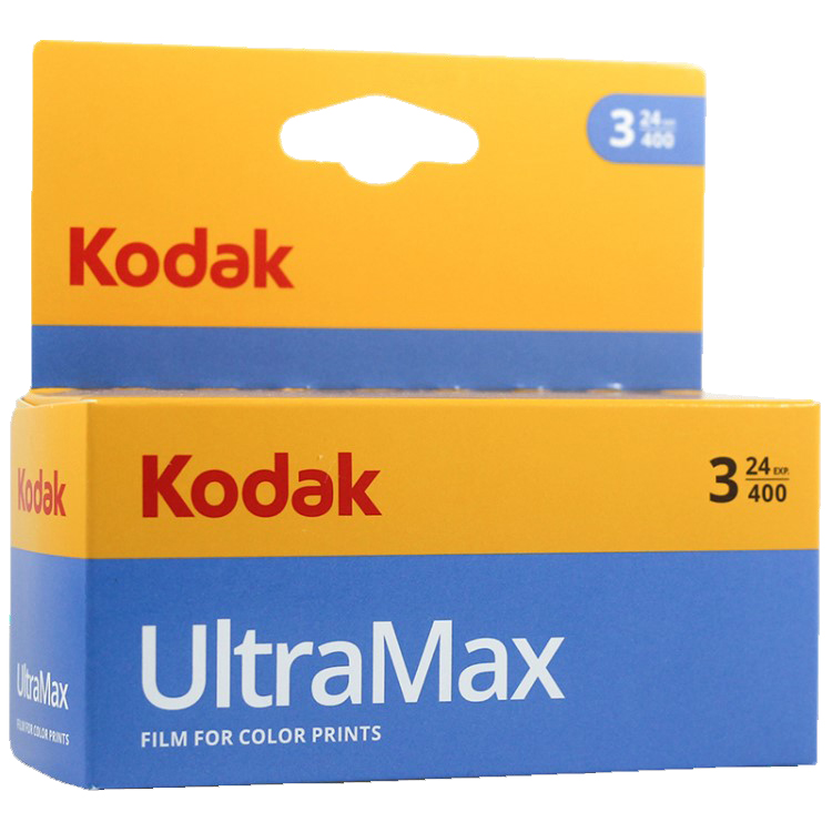 Kodak Ultramax 400 24 Exposure 35mm Color Film, 3 Pack