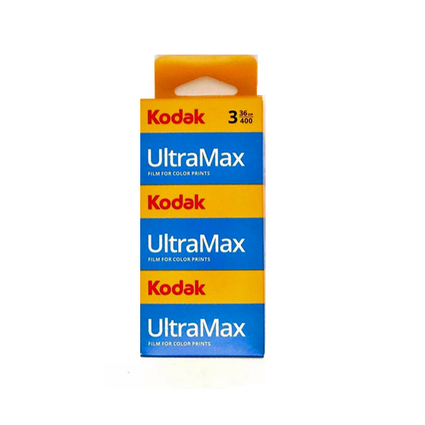 Kodak Ultramax 400 36 Exposure 35mm Color Print Film, 3 Pack