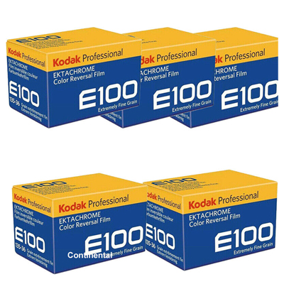 Kodak Ektachrome E100 Color Transparency Film 36 Exp, 5 Rolls