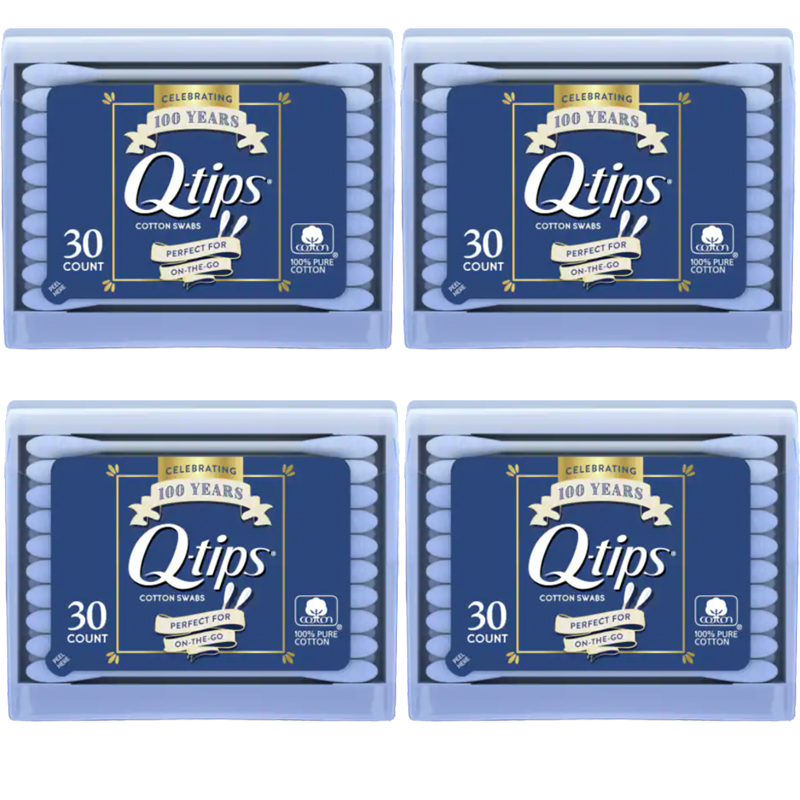 All Travel Sizes: Wholesale Q-Tips Cotton Swabs Purse Pack - Pack of 30:  Beauty