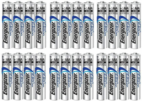 Energizer Ultimate Lithium AA Batteries - 24 Pack