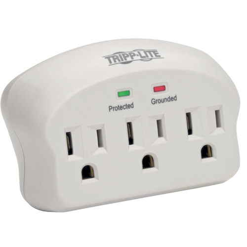 Tripp Lite 3 Outlet Wallmount Surge Protector Power Strip