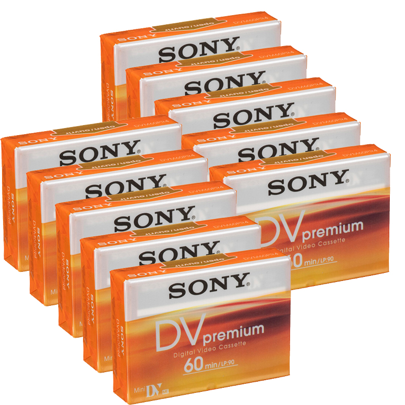 Sony Premium 60 Minute Premium Mini DV Tape, 10 Pack