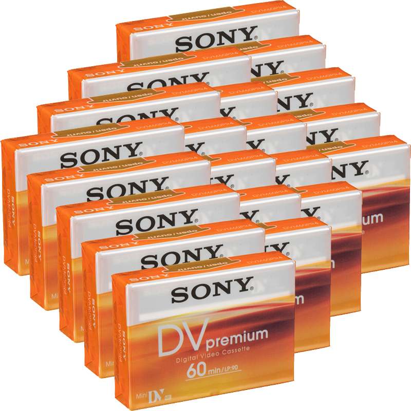 Sony Premium 60 Minute Premium Mini DV Tape, 20 Pack