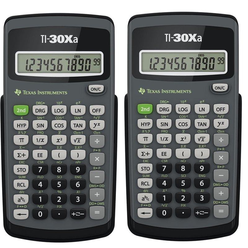 Texas Instruments TI-30Xa Scientific Calculator, 2 Pack